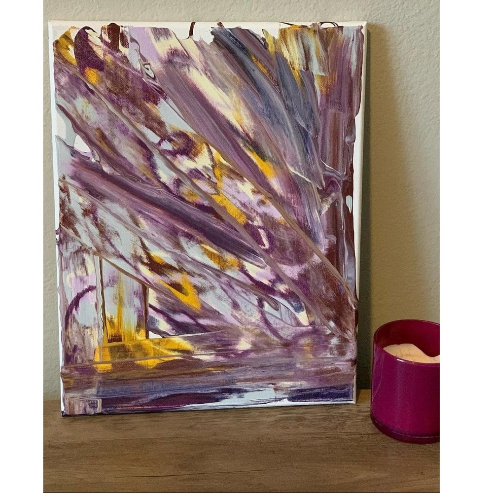 Original Abstract Painting "Distraction" 11x14 Canvas Art